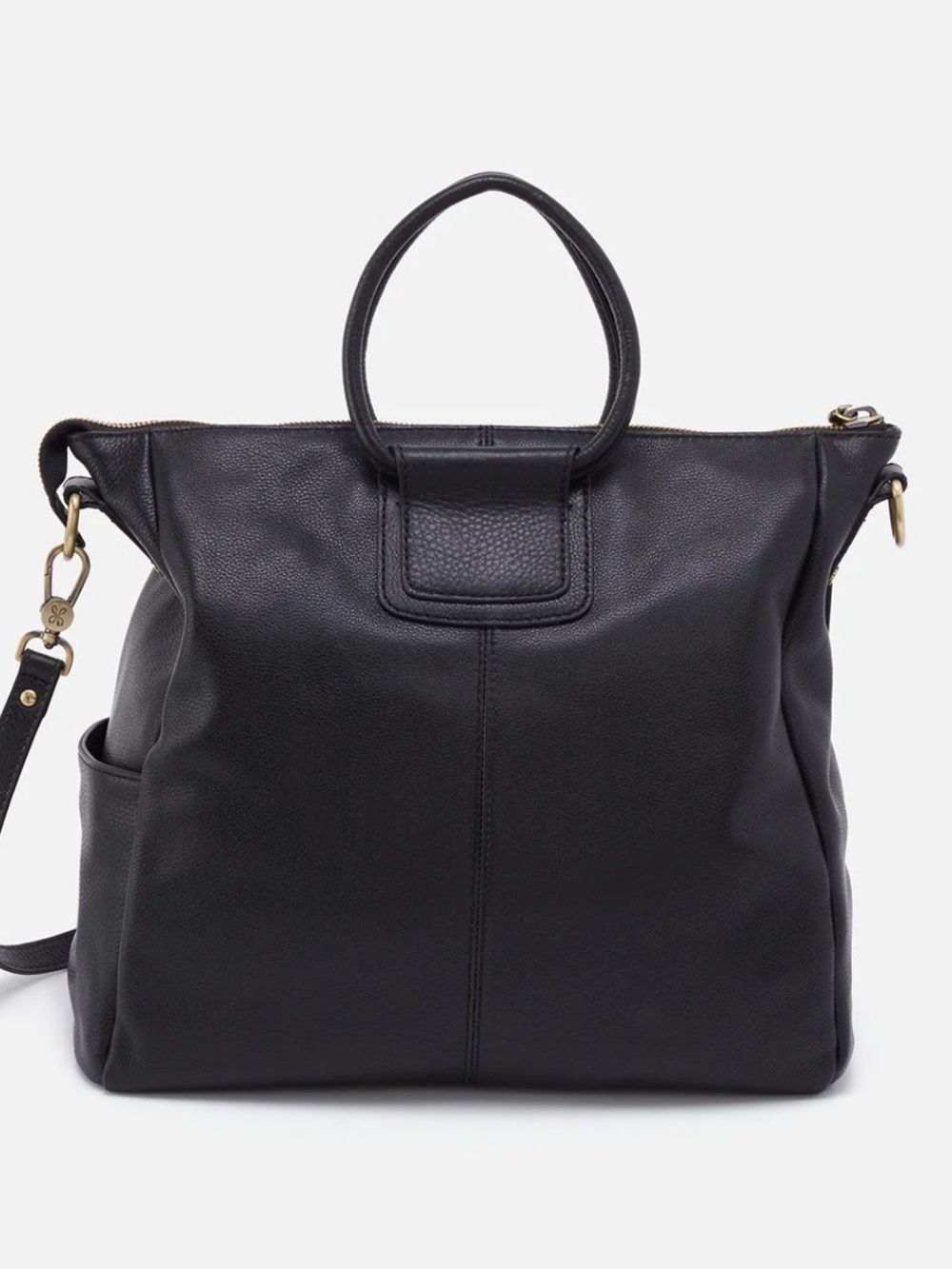 HOBO Sheila Large Satchel In Hair-On Leather; Cow Print Black And Brown - Picture 7 of 11